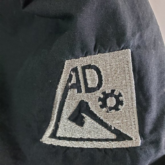 ARTFUL DODGER 3X Black, Gray Embroidered, Military, Button Front Shirt Jacket - Picture 10 of 13